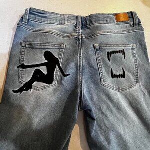 Other Women's Blue and Grey Jeans